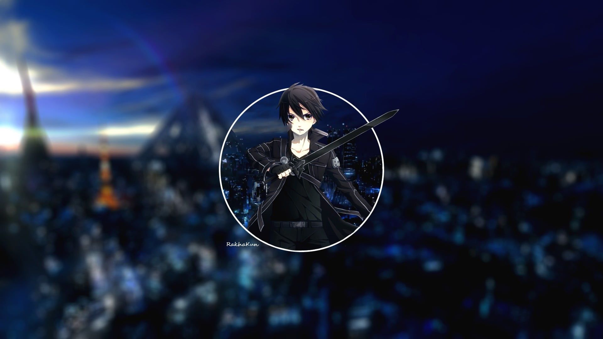 Kirito Sword Art Online notturno, 1920x1080 Full HD 1080p, Desktop