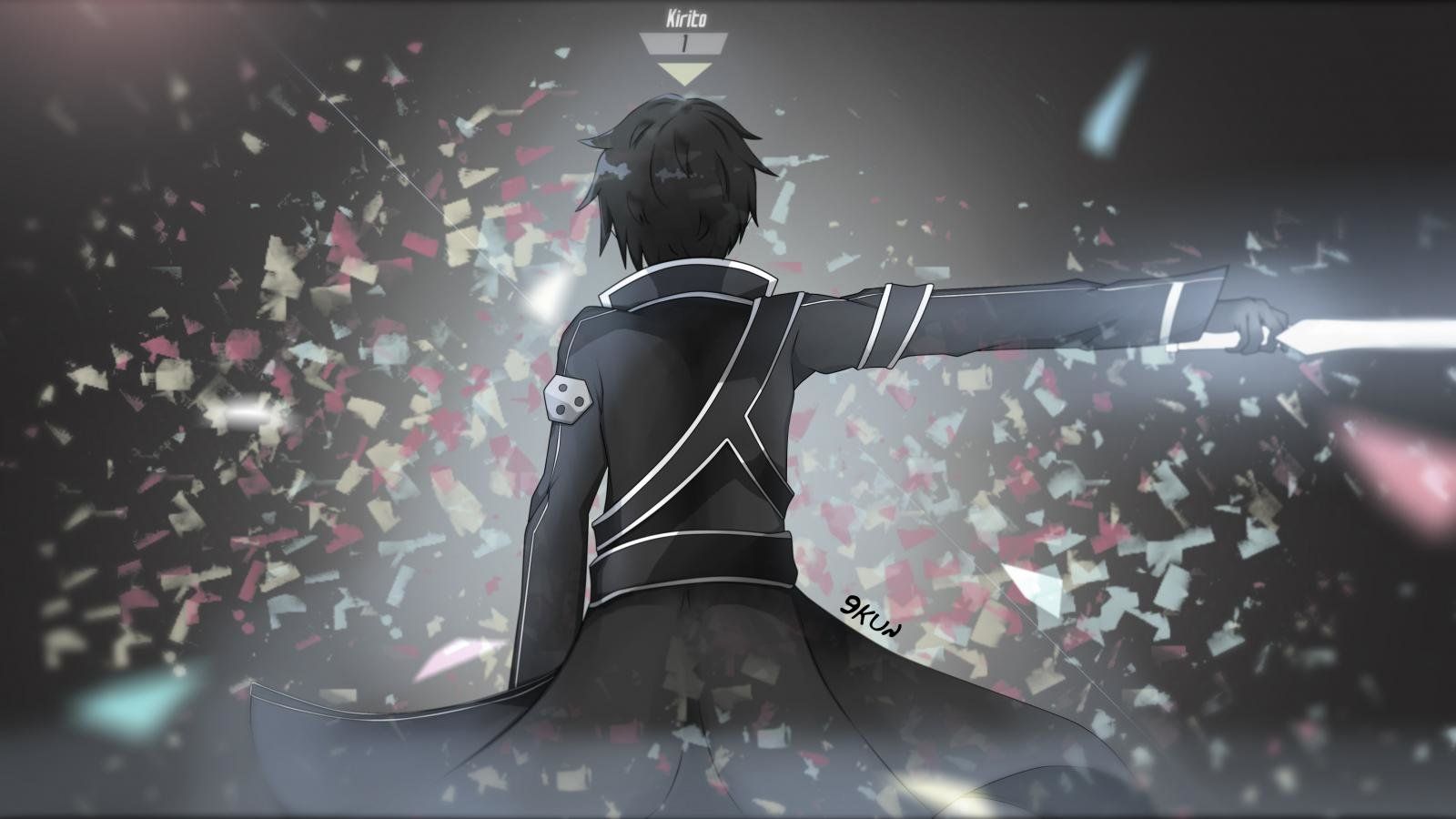 Kirito Sword Art Online spada, 1600x900 900p, Desktop