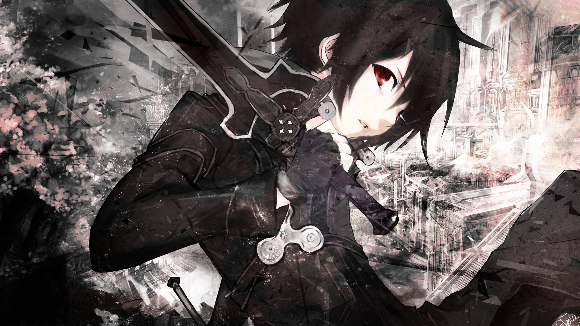 Kirito Sword Art Online spada, 1920x1080 Full HD 1080p, PC Desktop
