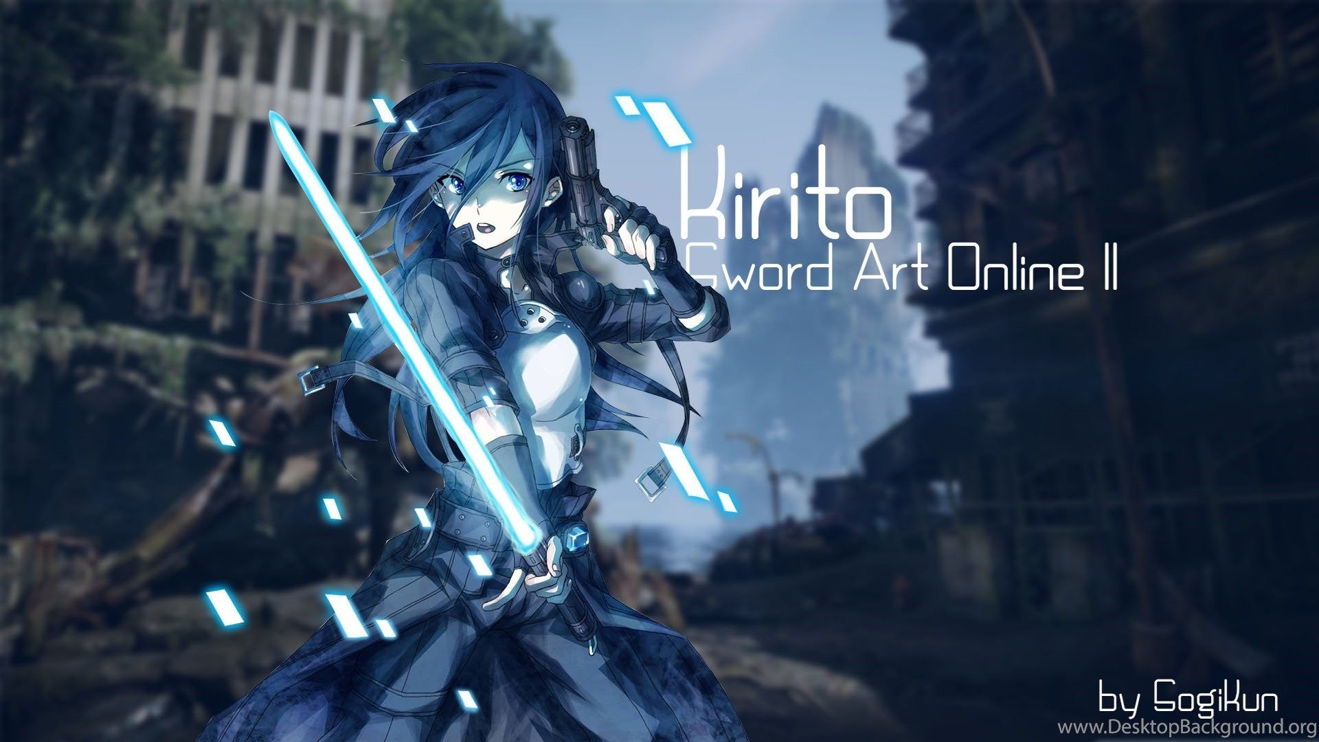 Kirito Sword Art Online spada, 1920x1080 Full HD, Desktop
