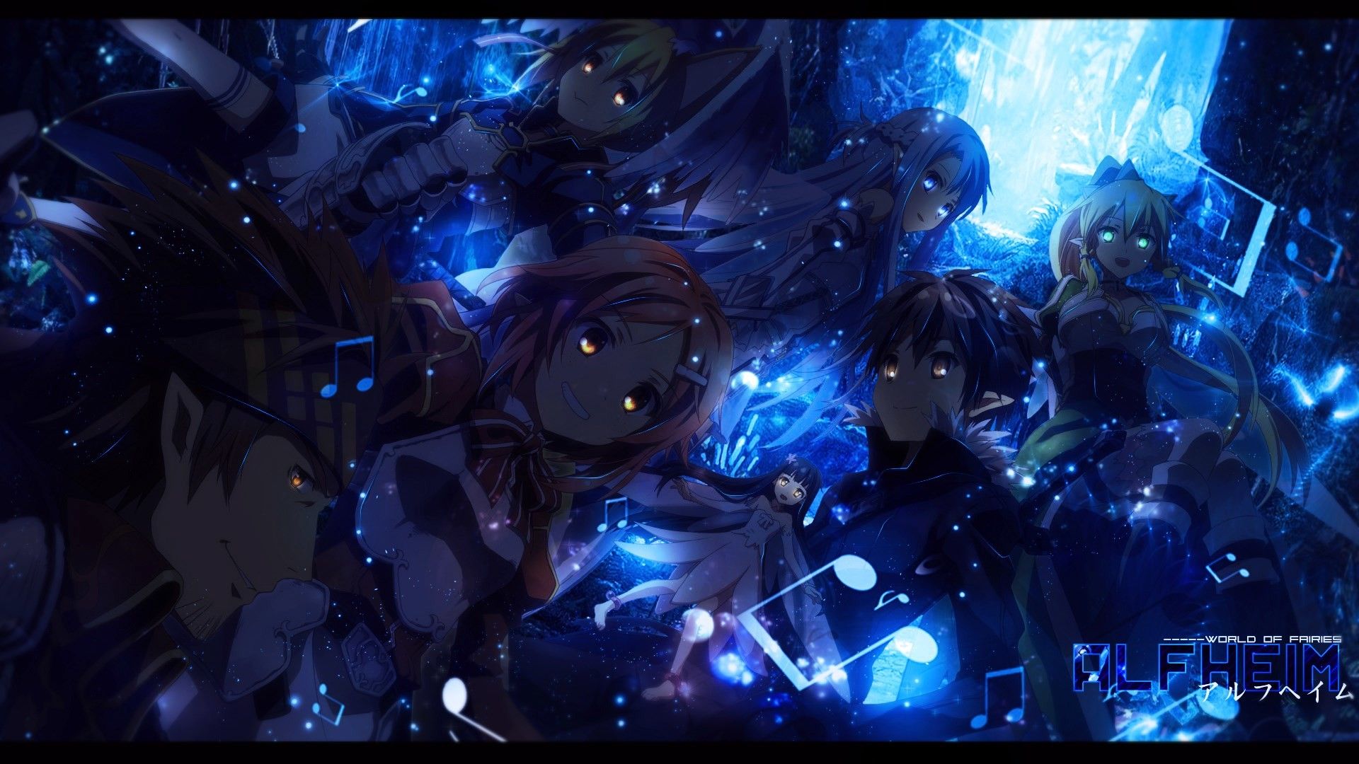 Kirito Sword Art Online blu, 1920x1080 1080p, PC
