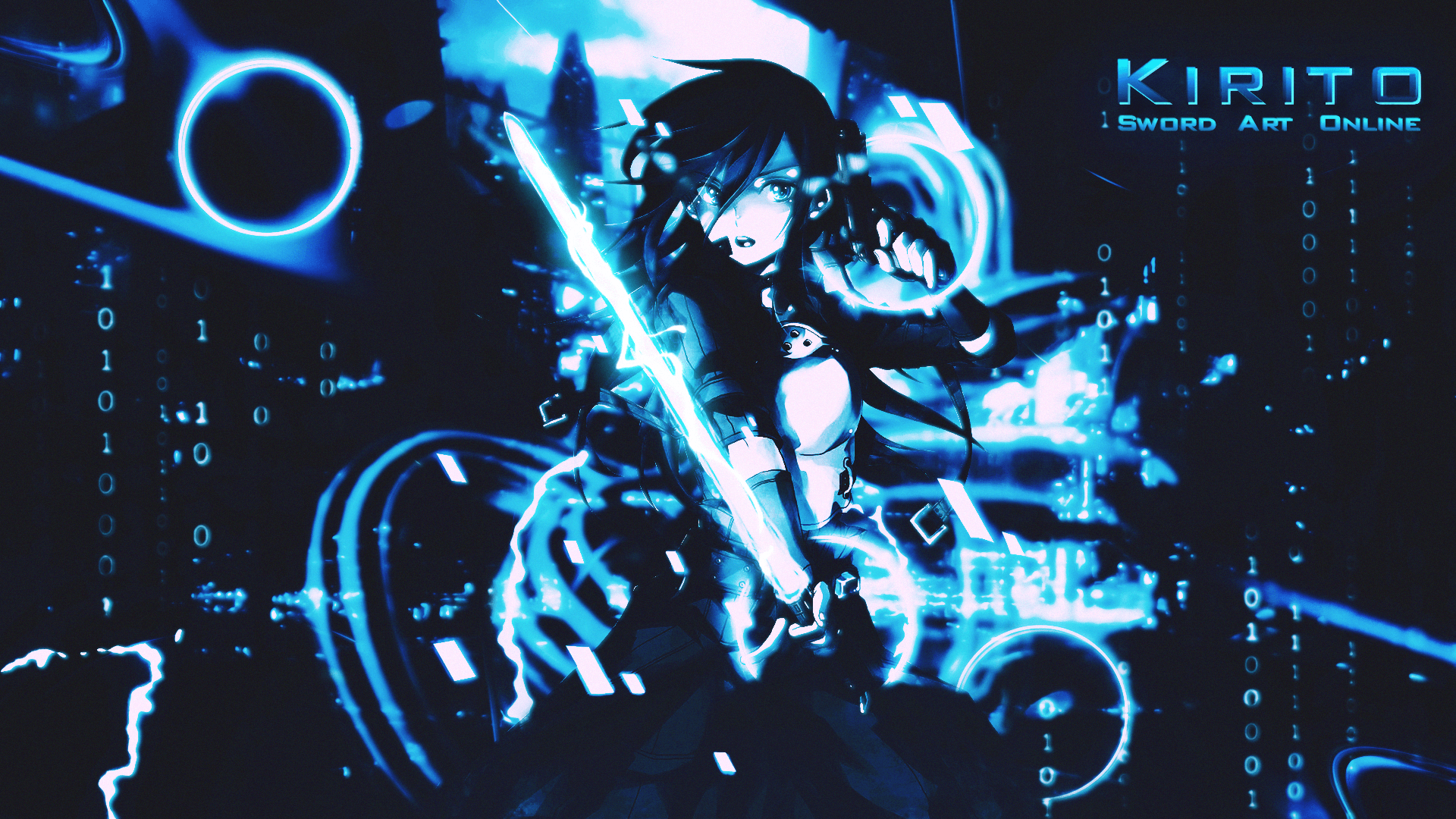 Kirito Sword Art Online spada, 1920x1080 Full HD, PC