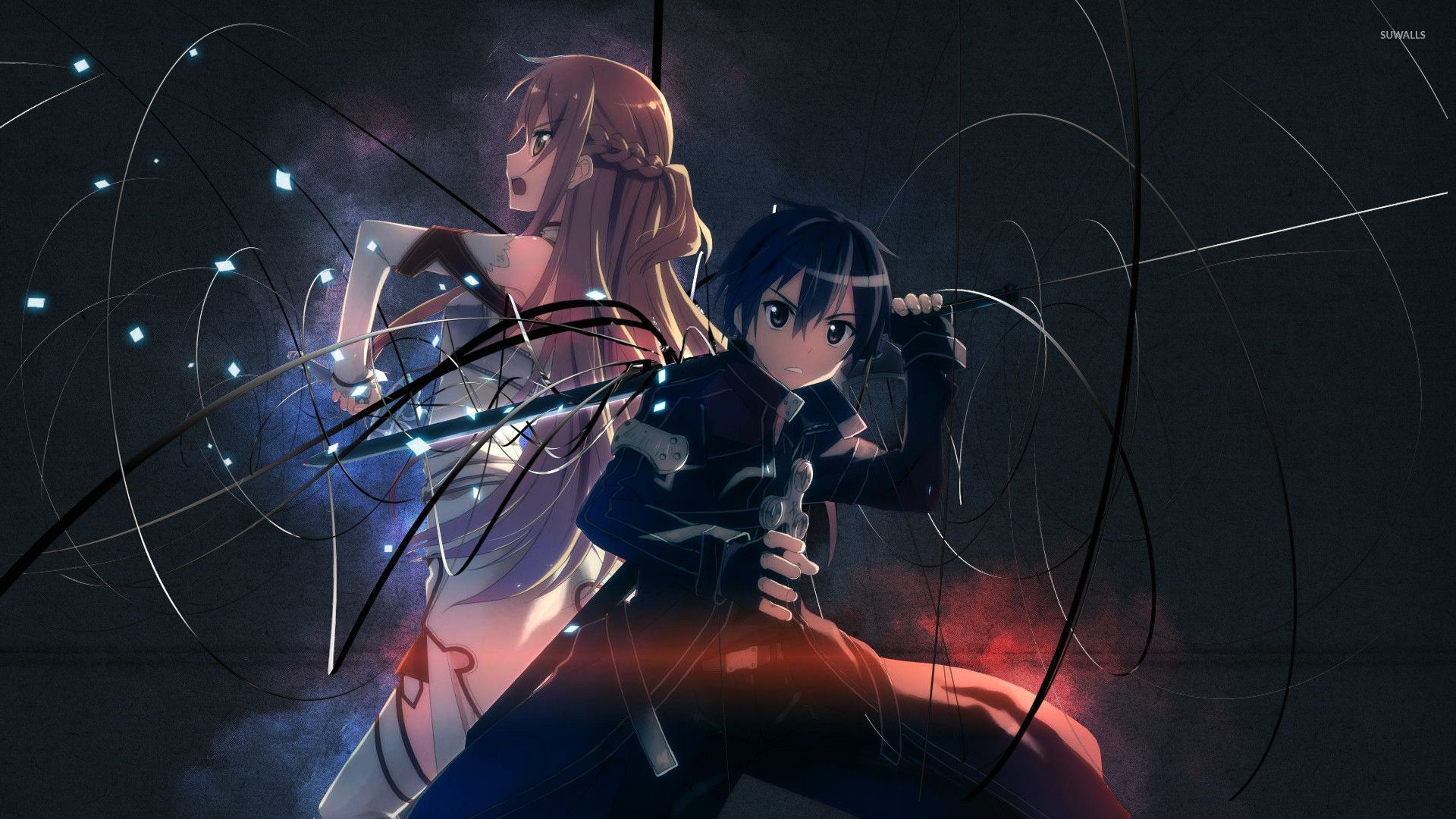 Kirito e Asuna, Sword Art Online, 1920x1080 1080p, PC Desktop