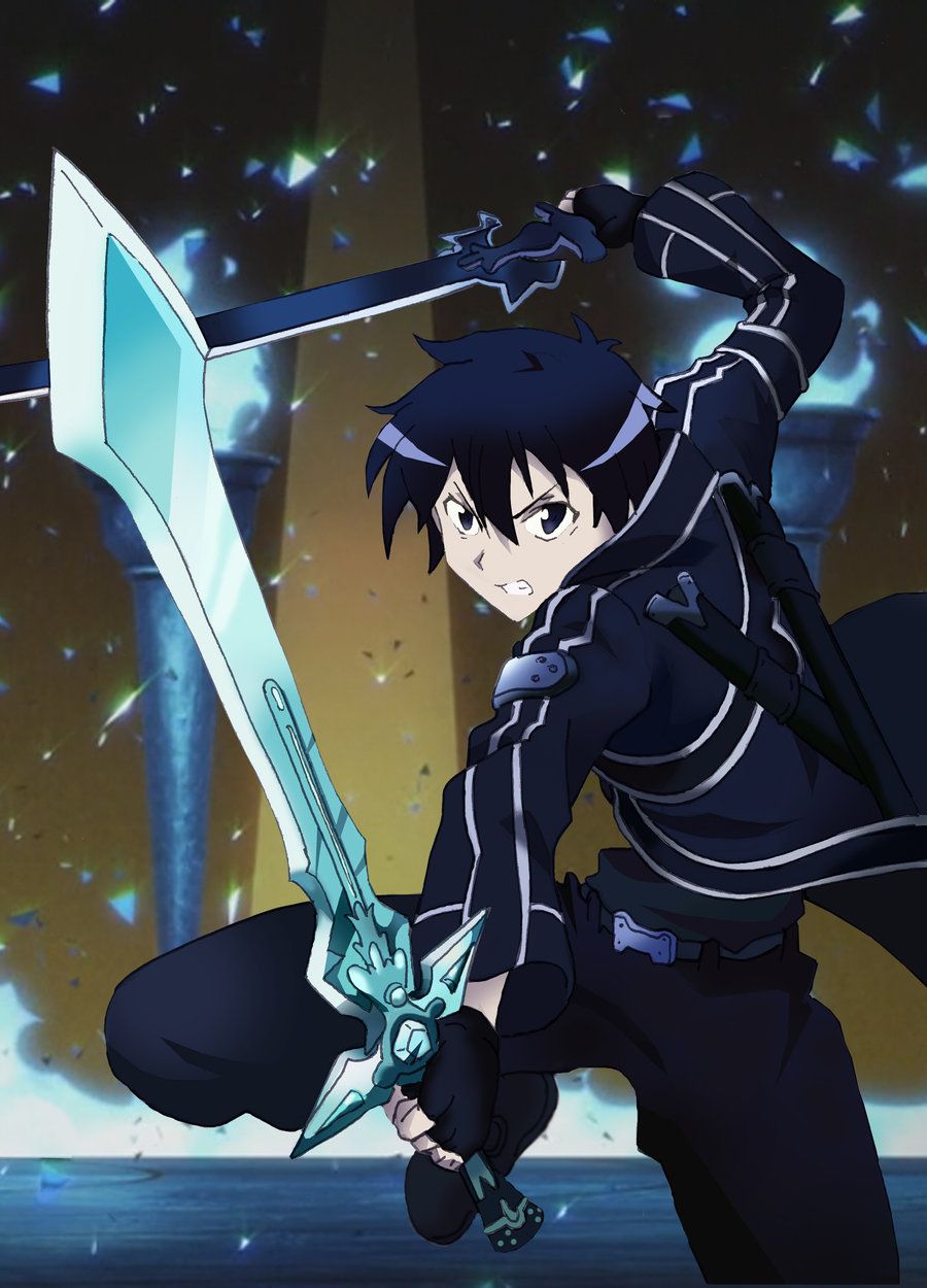 Kirito con spada, Sword Art Online, 900x1250 Full HD Verticale, Realme