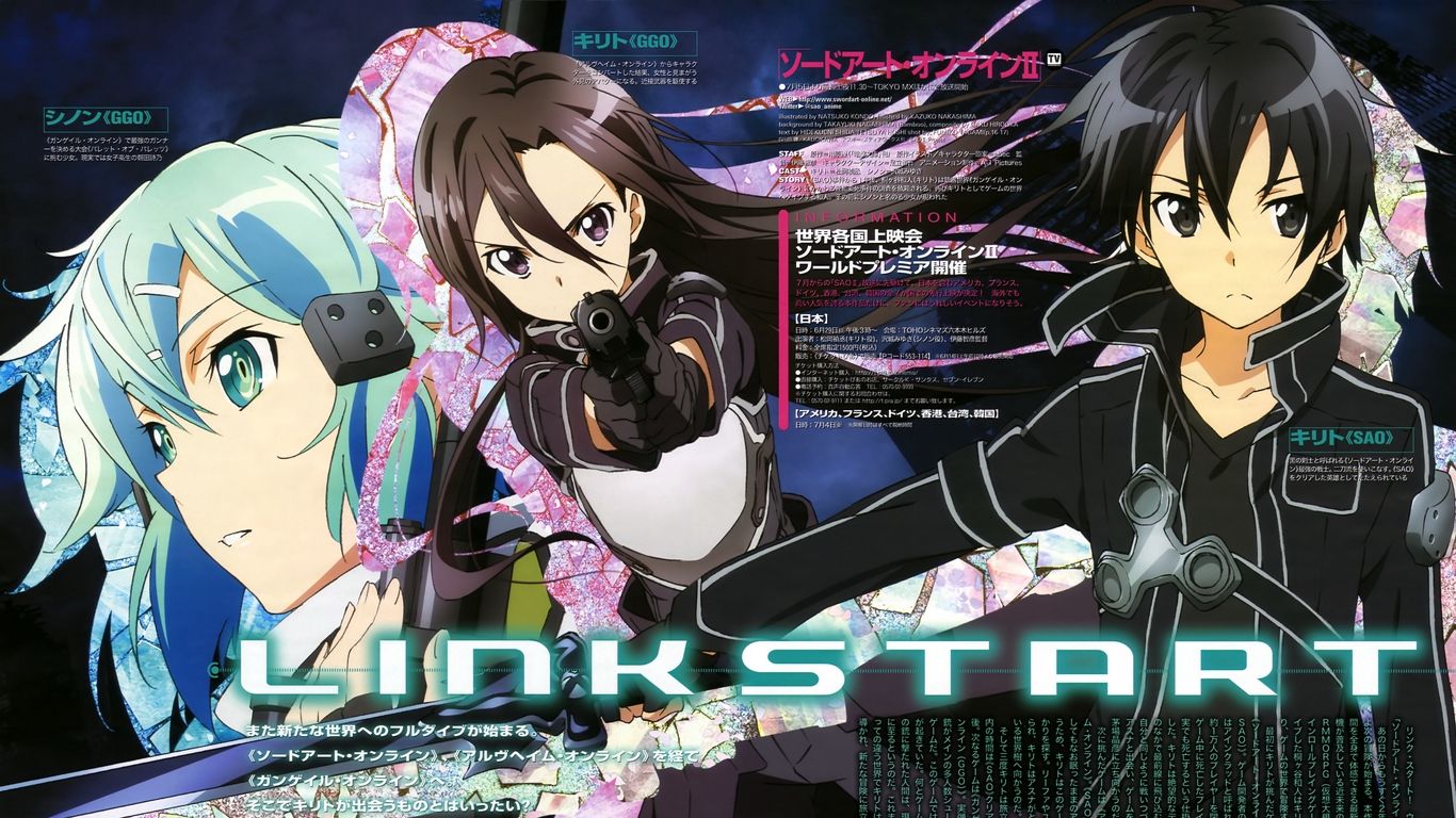 Kirito Sword Art Online personaggi, 1366x768 720p, PC
