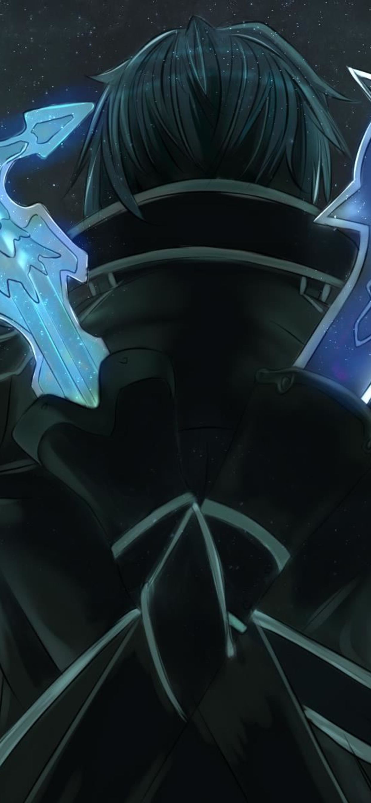 Kirito spade blu Sword Art Online, 1242x2688 Full HD Verticale, Smartphone