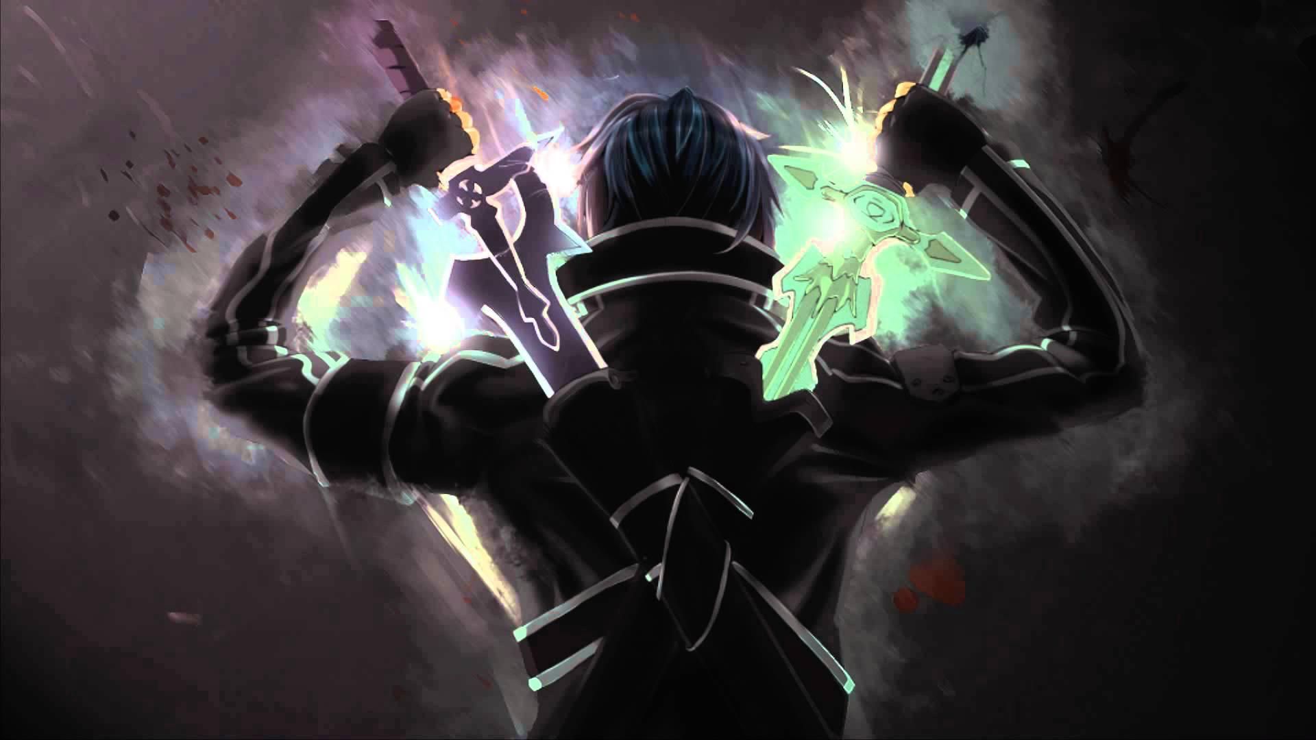Kirito con spade doppie, 1920x1080 1080p, Laptop