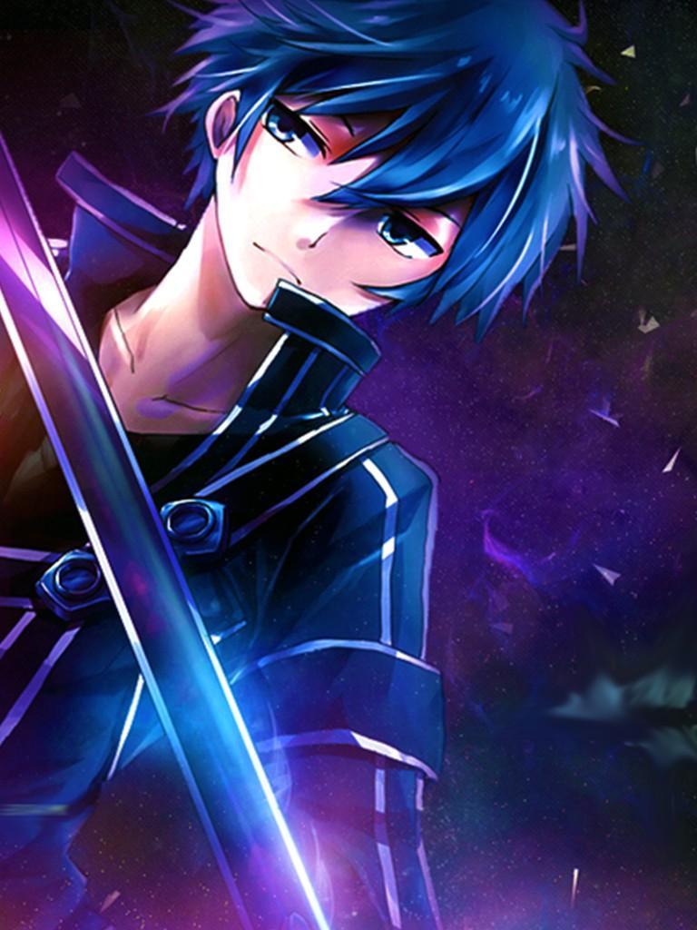 Kirito Sword Art Online spada, 768x1024 Full HD Verticale, iPhone