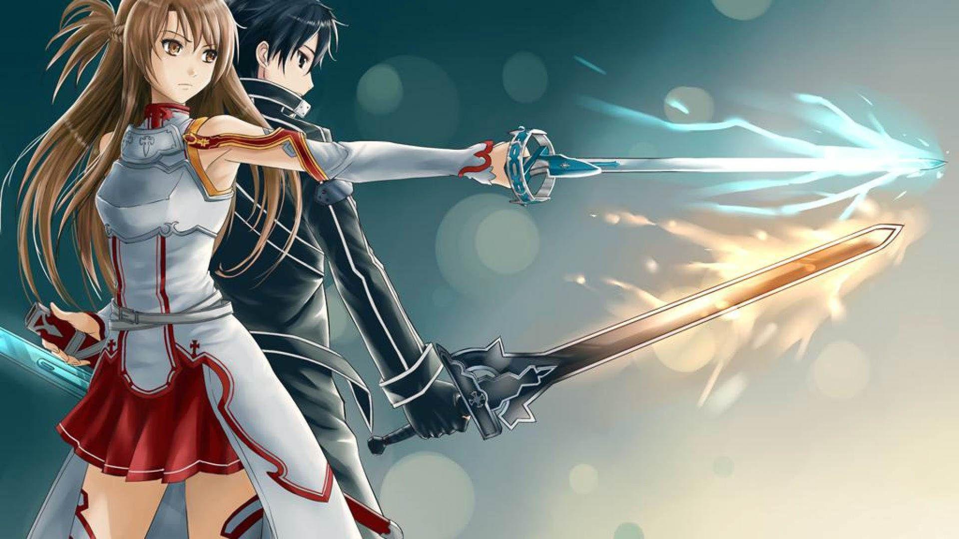 Kirito e Asuna, Sword Art Online, 1920x1080 Full HD 1080p, Laptop