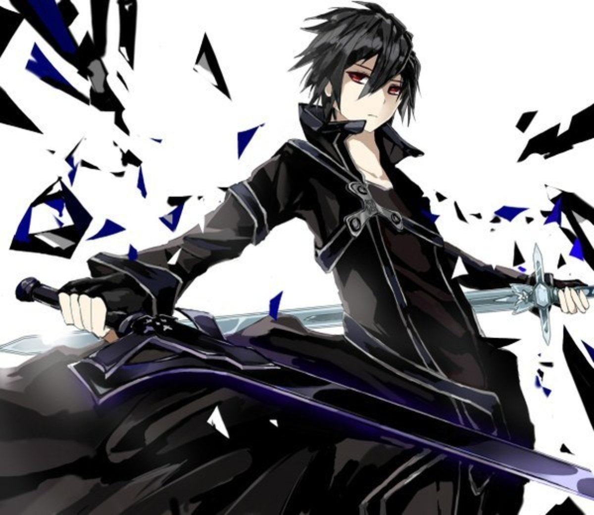 Kirito con spade, Sword Art Online, 1200x1040 HD, Desktop