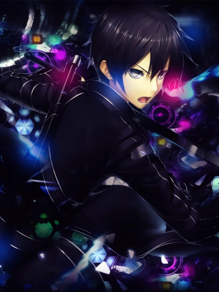Kirito, Sword Art Online, 768x1024 Verticale, Mobile