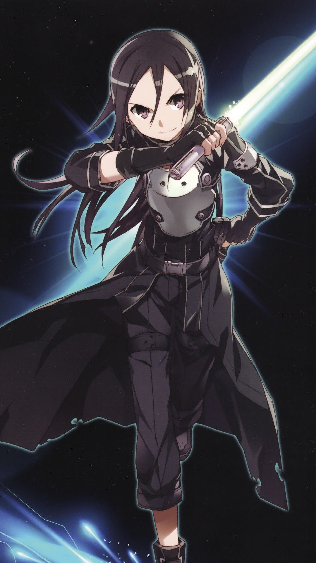 Kirito con spada, Sword Art Online, 1080x1920 Full HD Verticale, Samsung Galaxy