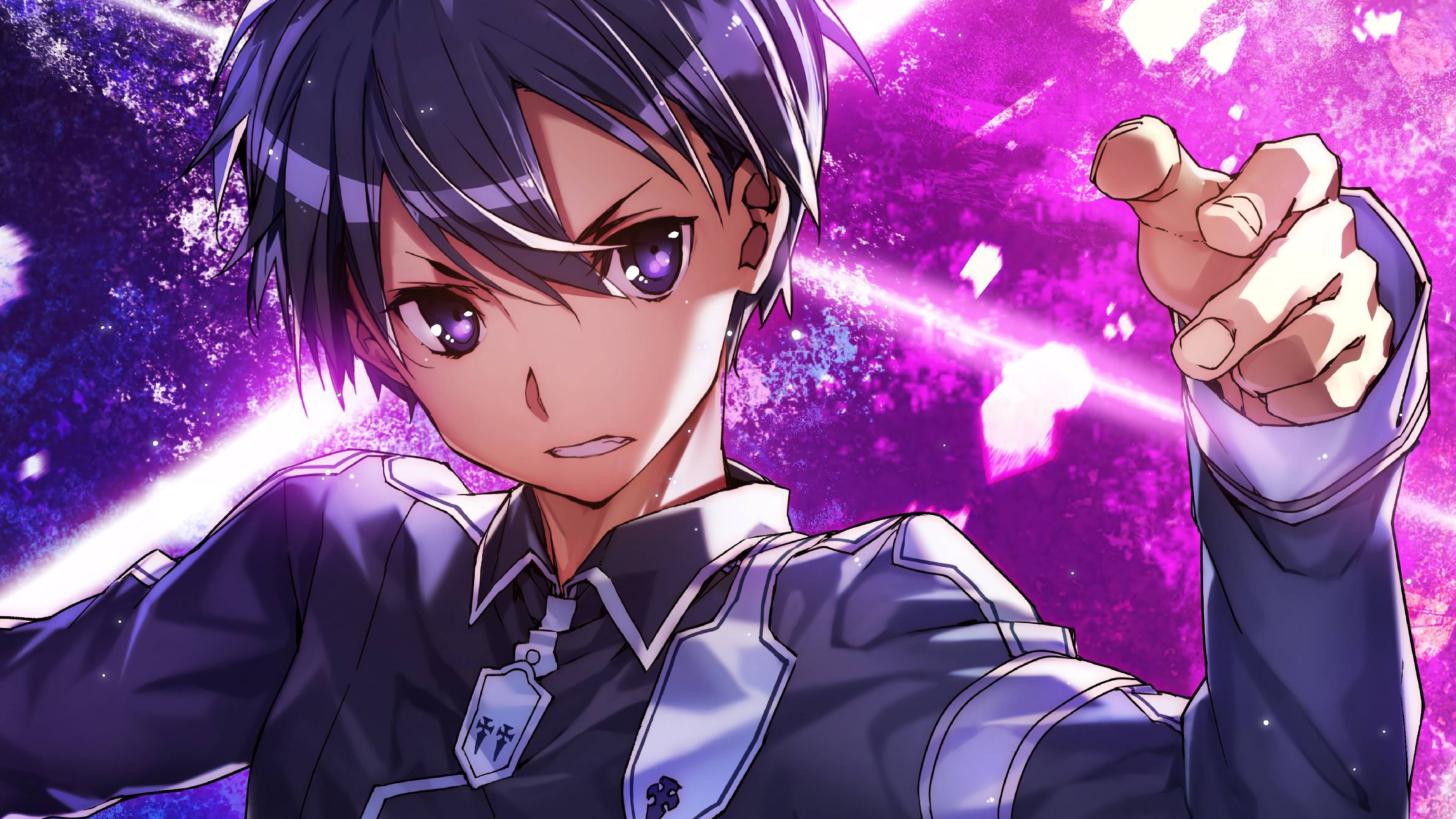 Kirito Sword Art Online anime, 3840x2160 4K Ultra HD, Monitor 4K