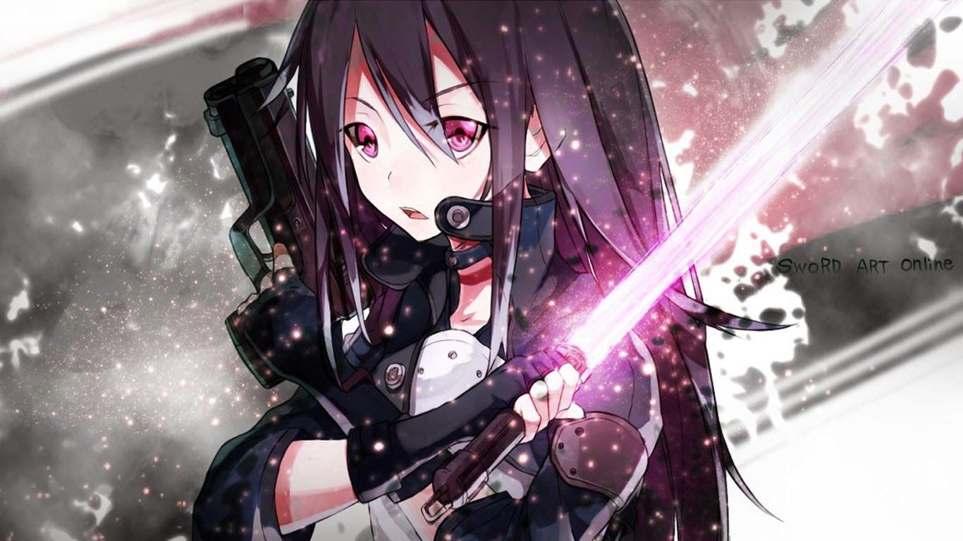 Kirito spada Sword Art Online, 1366x768 720p, PC