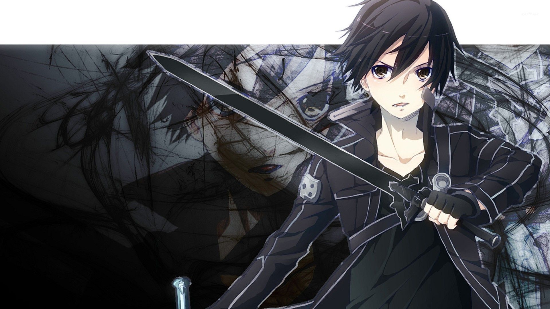 Kirito con spada, Sword Art Online, 1920x1080 Full HD, Desktop