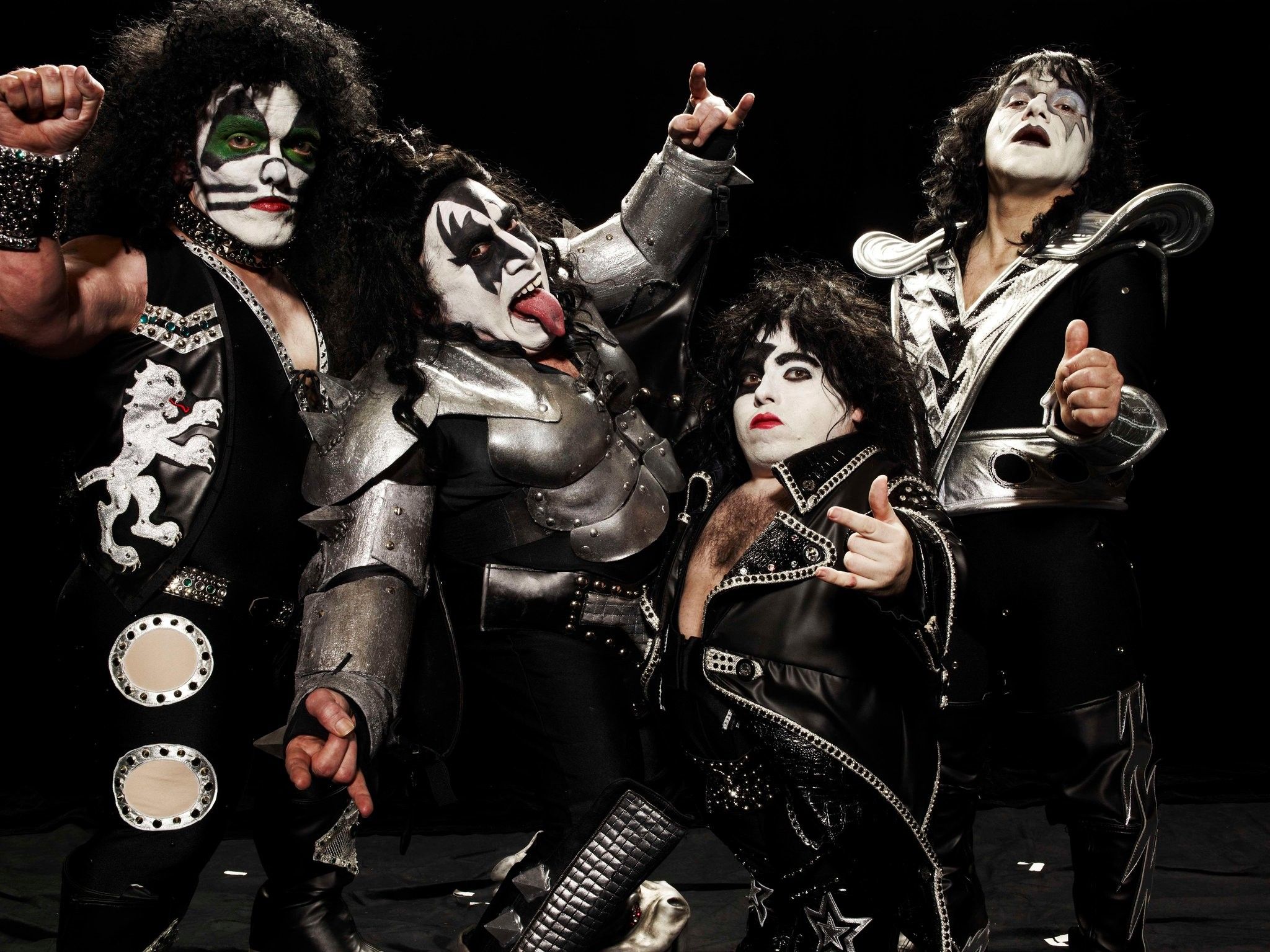Rock band Kiss makeup, 2048x1535 2K, PC Desktop