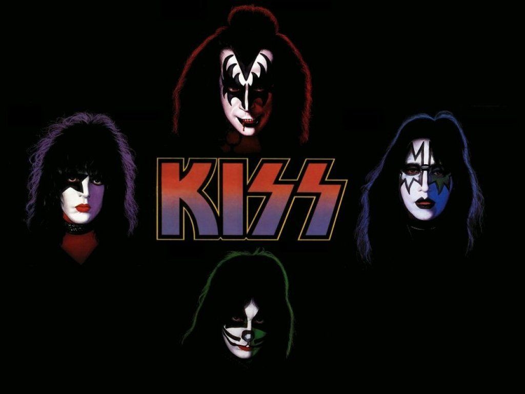 Band Kiss trucco facce, 1024x768 HD, Desktop