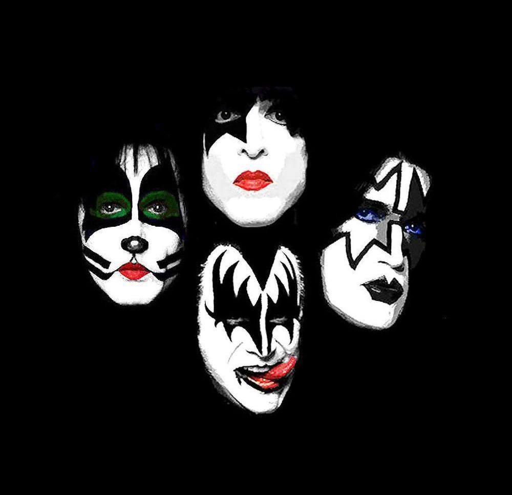 Band KISS trucco facce, 1000x967 HD, PC