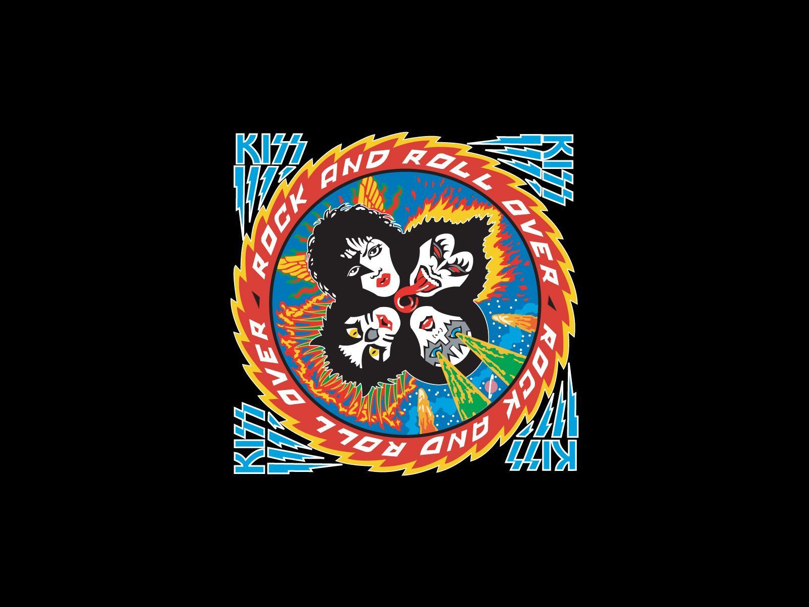 Kiss band logo colorato, 1600x1200 HD, Laptop