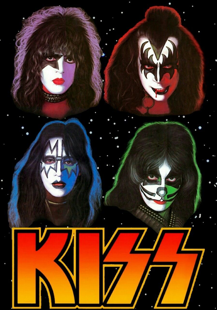 Kiss band volti trucco, 898x1280 Verticale, Mobile