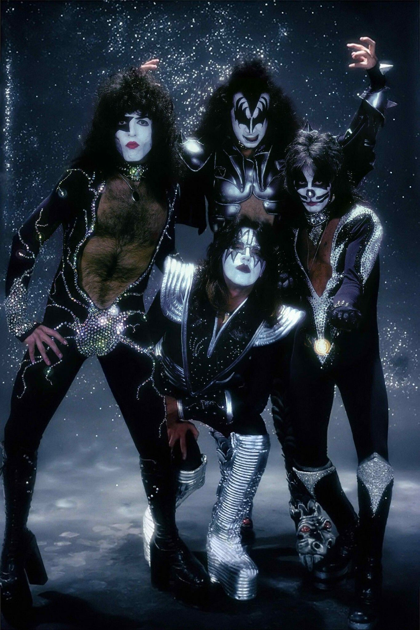 Band Kiss trucco iconico, 1365x2048 Full HD Verticale, Smartphone