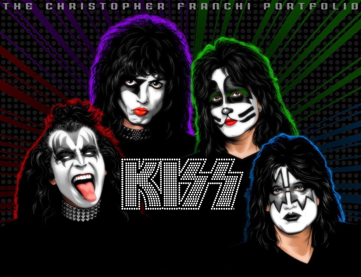 Banda Kiss trucco viso, 1218x936 HD, Laptop