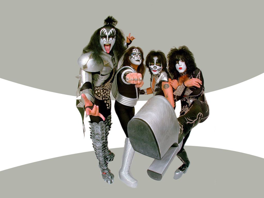 Banda Kiss trucco scenico, 1024x768 HD, Desktop