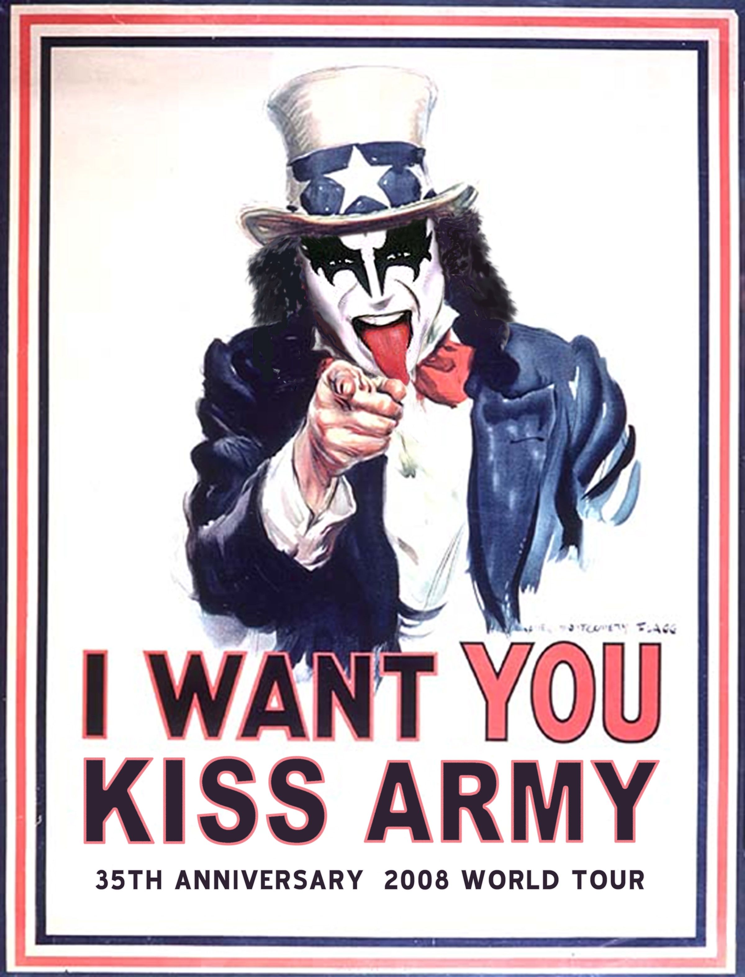 Poster banda Kiss Army, 2400x3147 Full HD Verticale, Smartphone