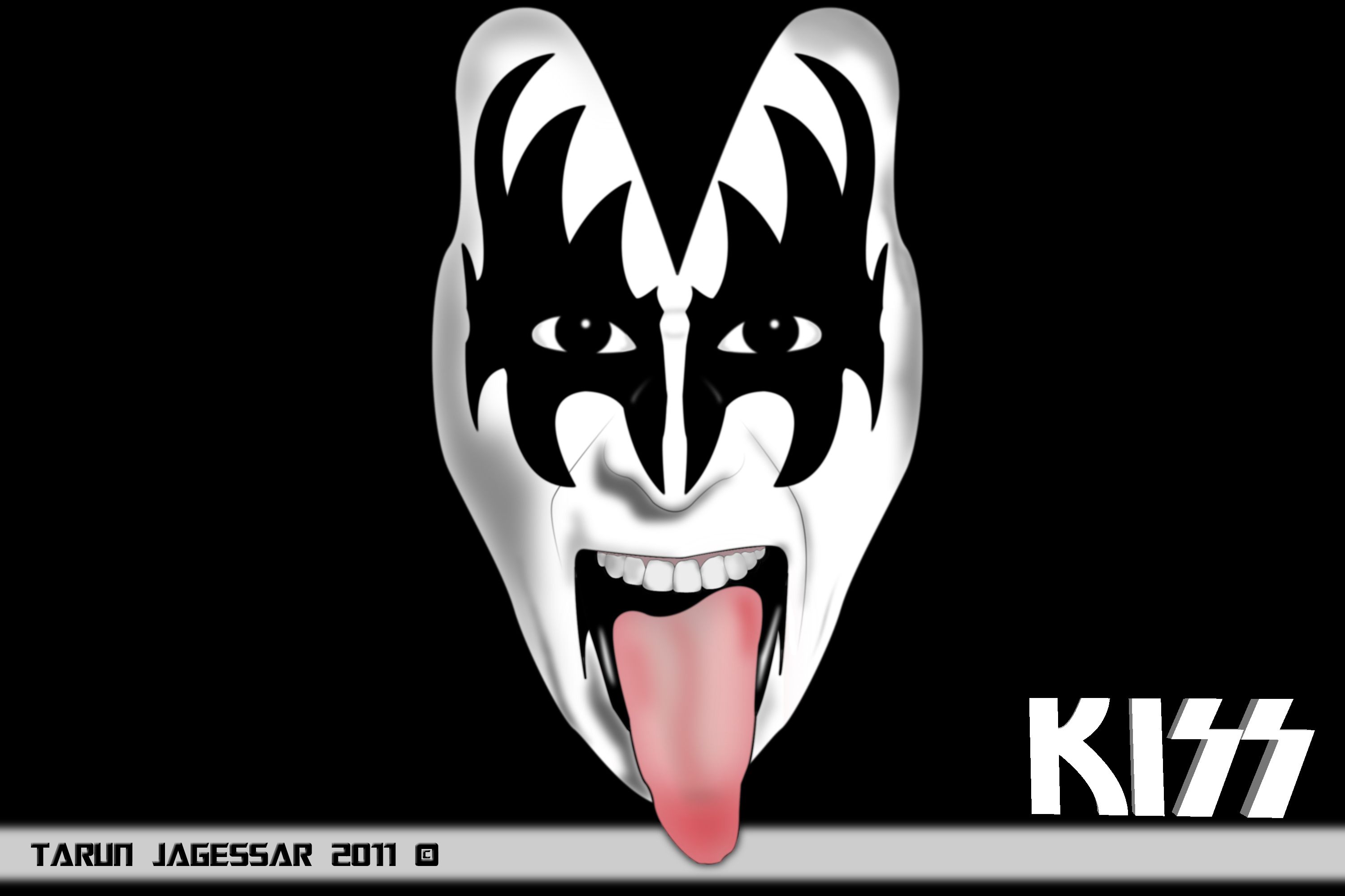 Volto truccato band Kiss, 3000x2000 2K+, Desktop