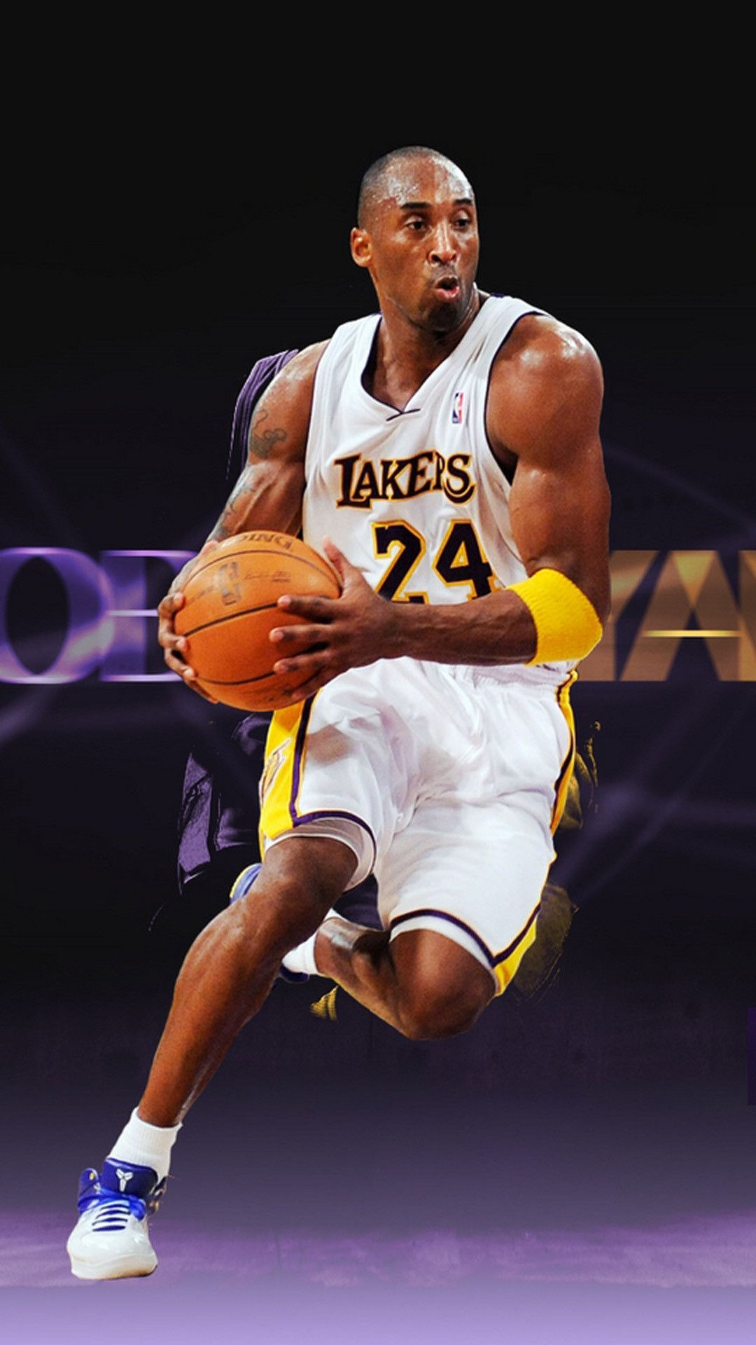 Kobe Bryant Lakers basket, 1080x1920 Verticale, iPhone