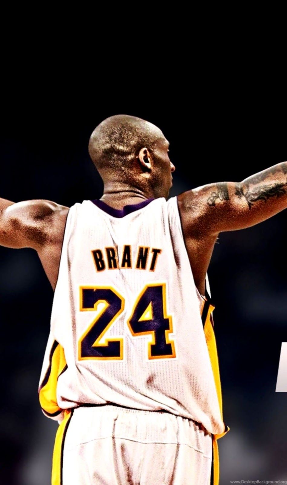Kobe Bryant maglia Lakers 24, 949x1600 Verticale, iPhone Pro