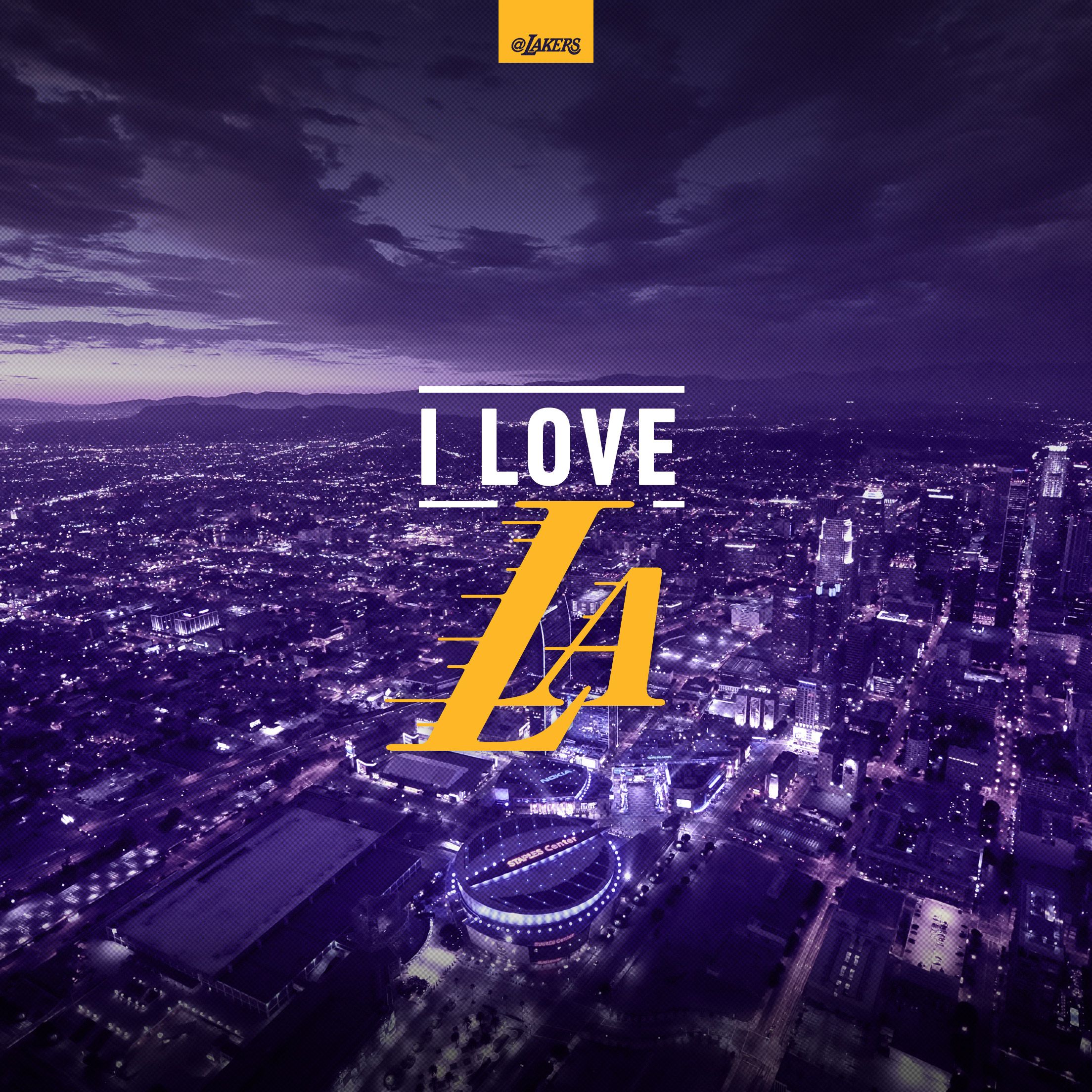 Lakers I Love LA, Los Angeles Lakers, 2208x2208 2K, Desktop