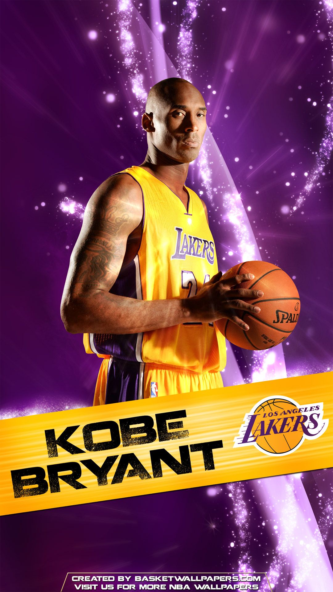 Kobe Bryant Lakers pallacanestro viola, 1080x1920 Full HD Verticale, iPhone Air