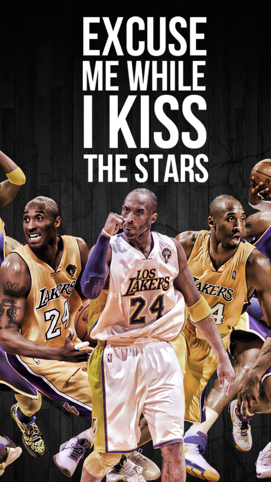 Kobe Bryant Lakers collage, 1080x1920 Full HD Verticale, iPhone Pro