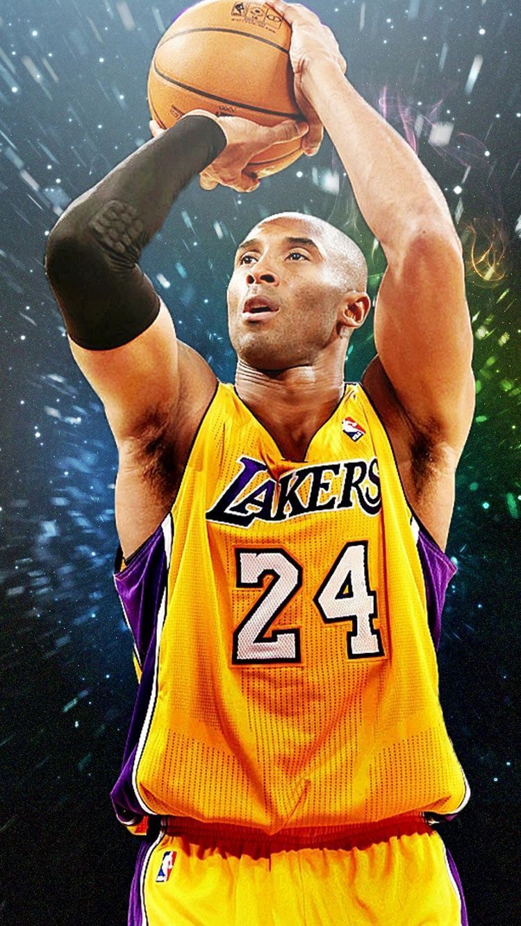 Kobe Bryant Lakers tiro, 750x1334 Verticale, iPhone Pro Max