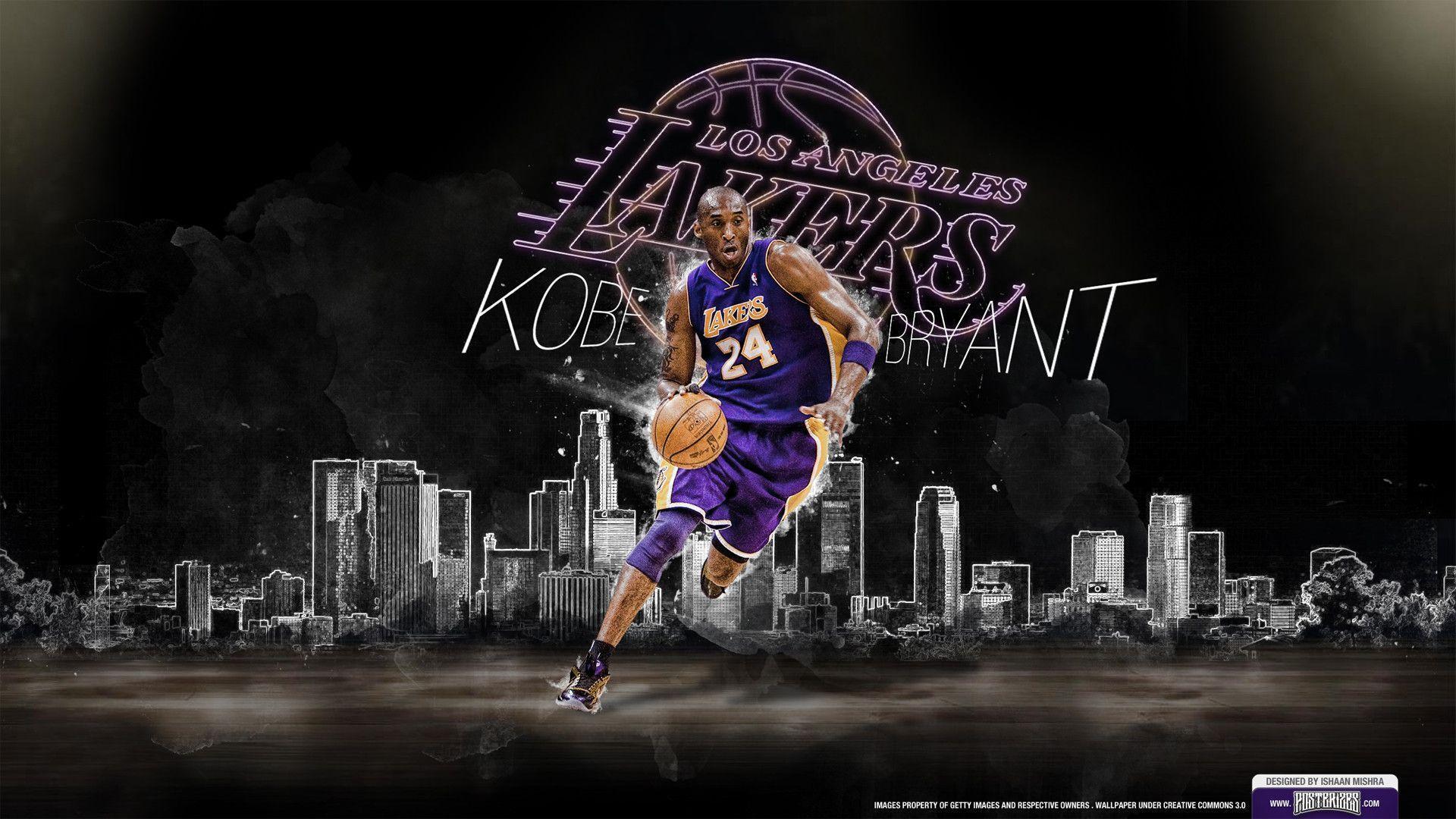 Kobe Bryant Lakers basket, Los Angeles Lakers, 1920x1080 Full HD 1080p, Desktop