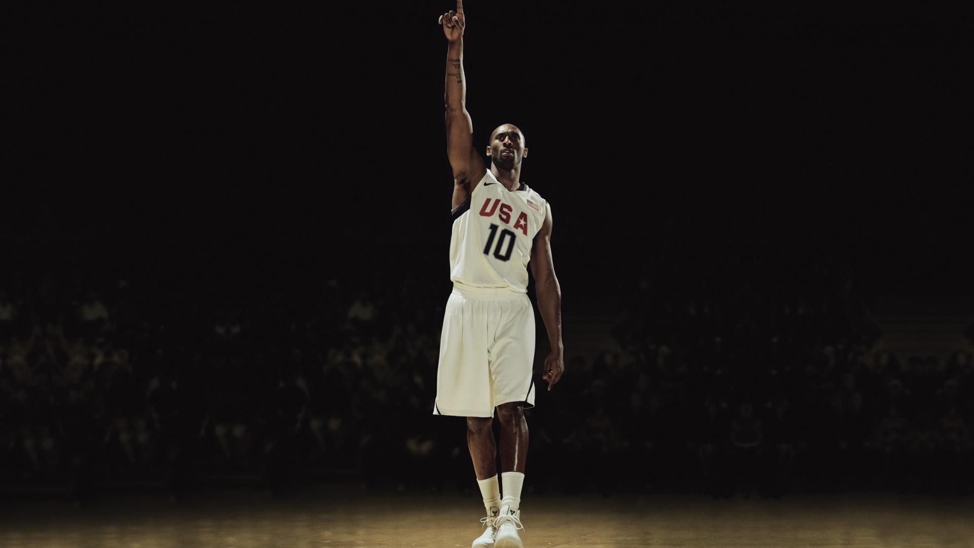 Kobe Bryant maglia USA 10, 1920x1080 Full HD 1080p, Laptop