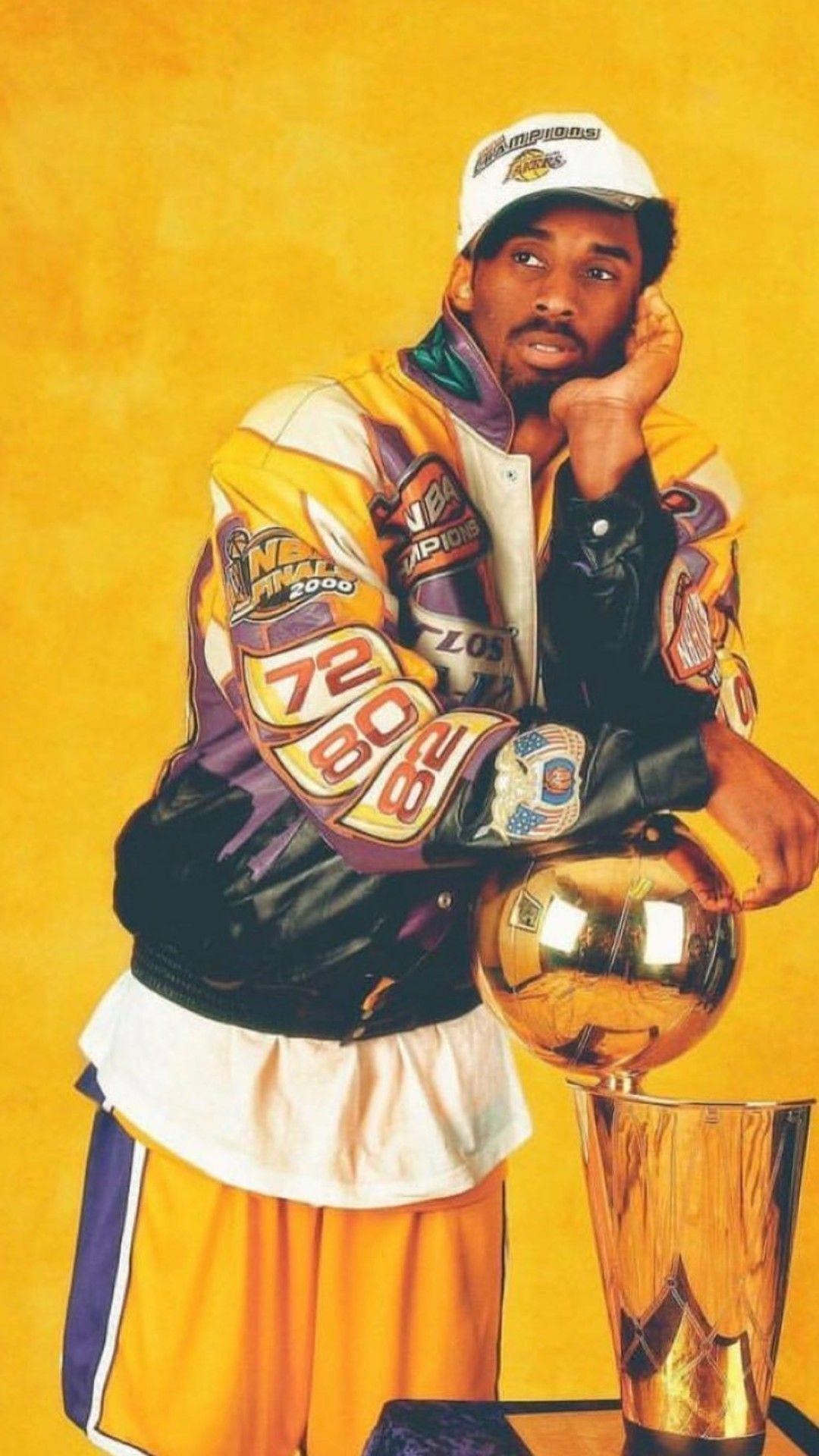 Kobe Bryant trofeo Lakers, 1080x1920 Full HD Verticale, Smartphone