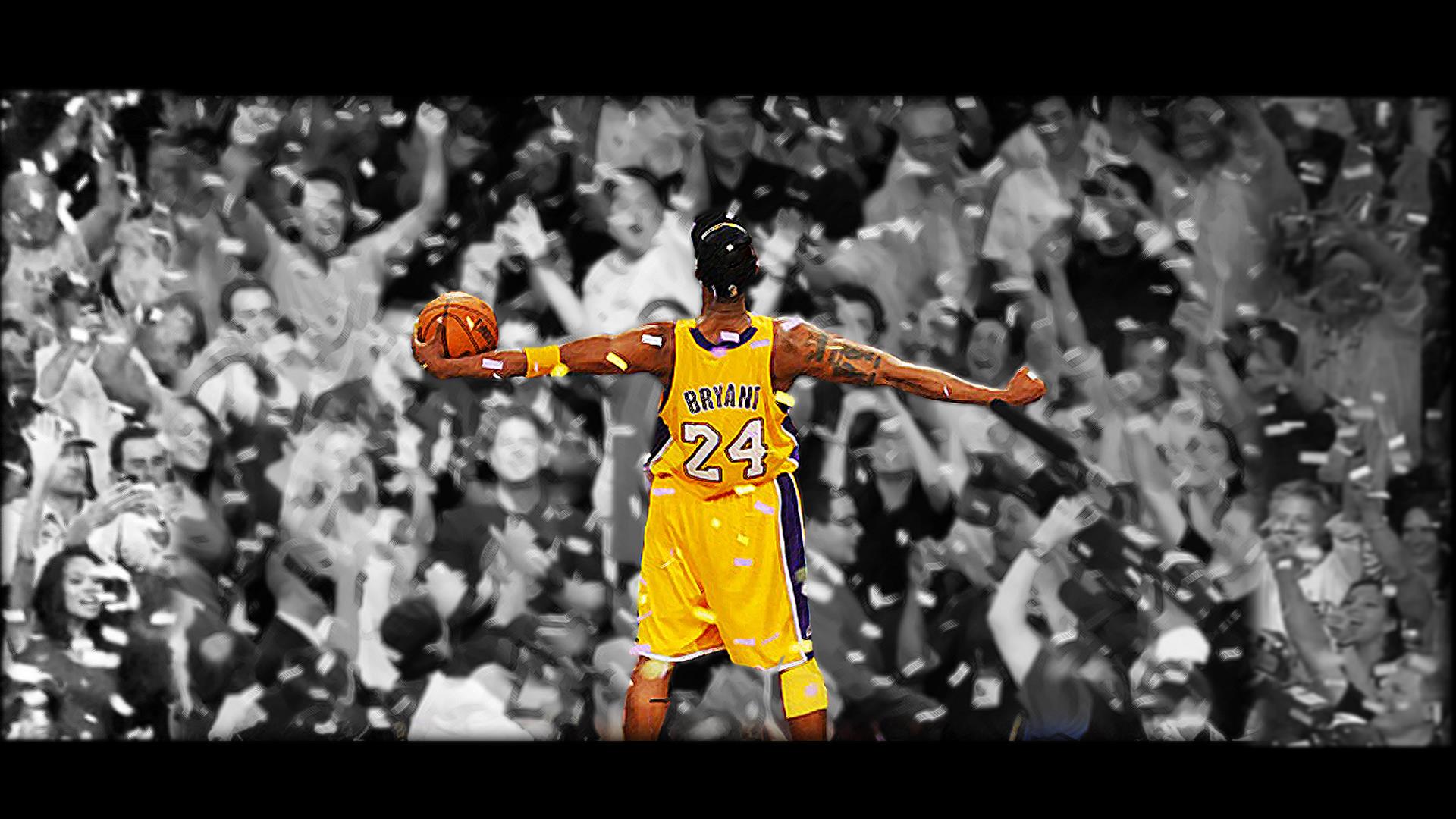 Kobe Bryant Lakers basket, 1920x1080 Full HD, Desktop