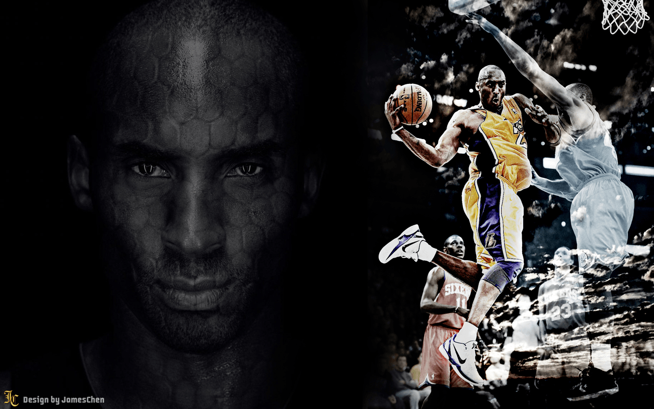 Kobe Bryant Lakers basket, 1280x800 HD, Desktop