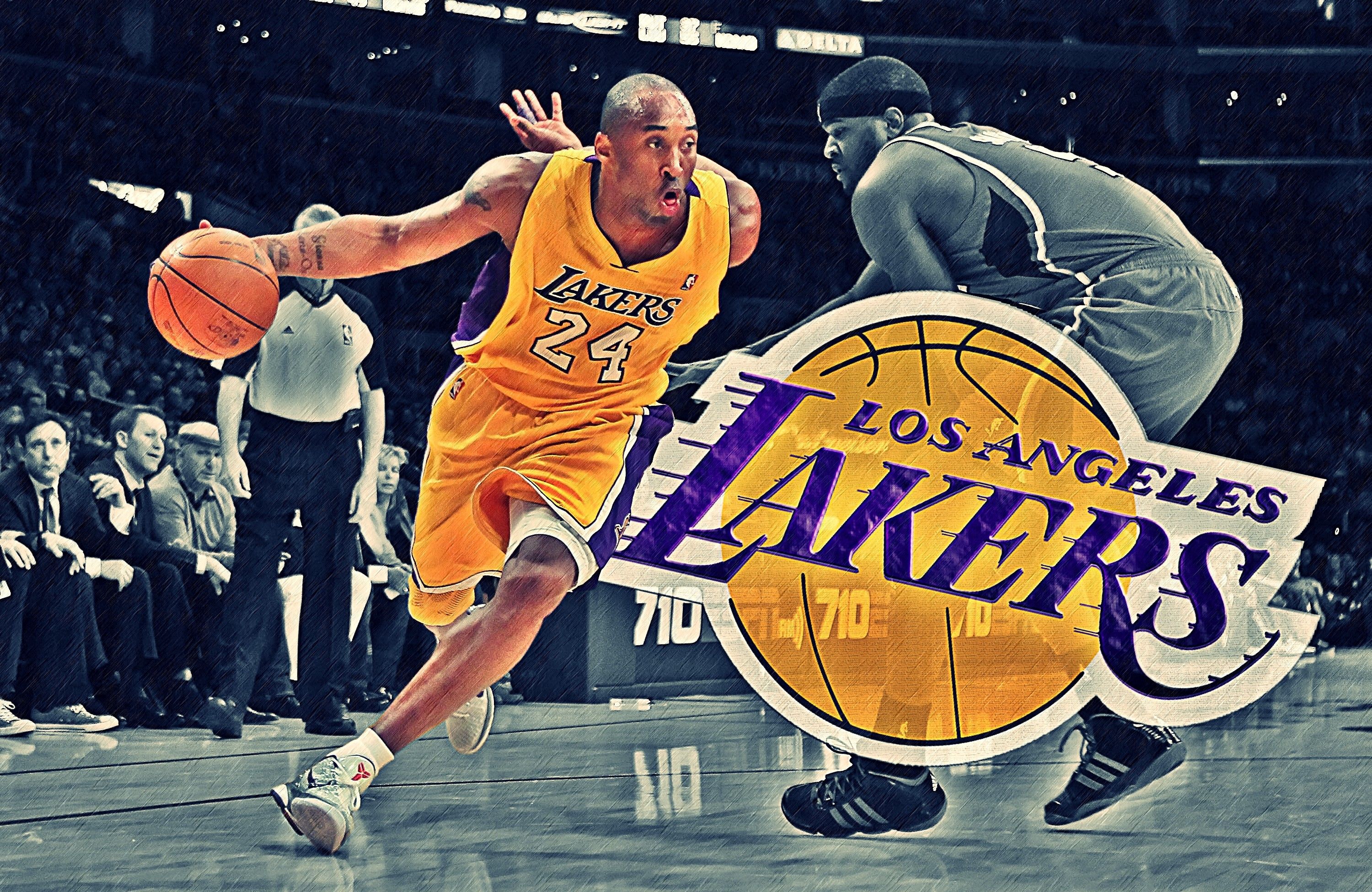 Kobe Bryant Lakers basket, 1080x1920 Verticale, Mobile