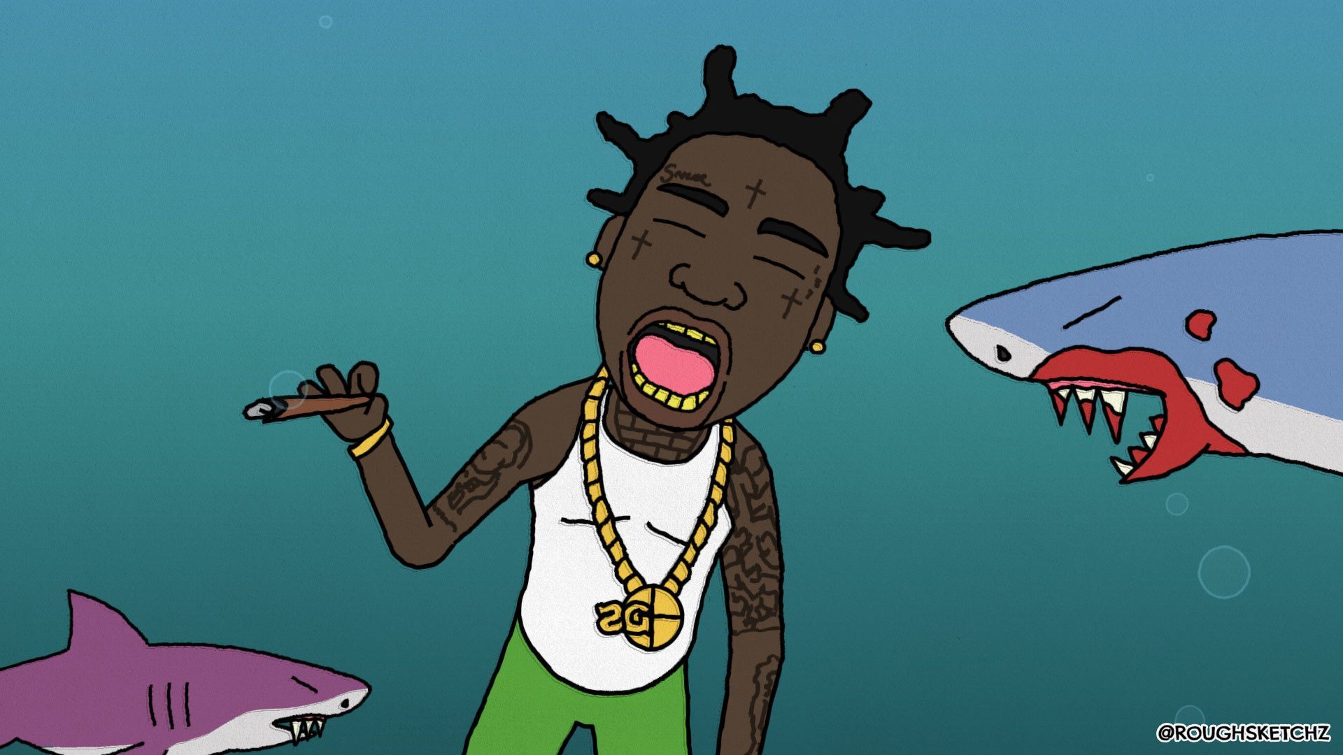 Kodak Black con cuffie, 1920x1080 Full HD 1080p, Laptop