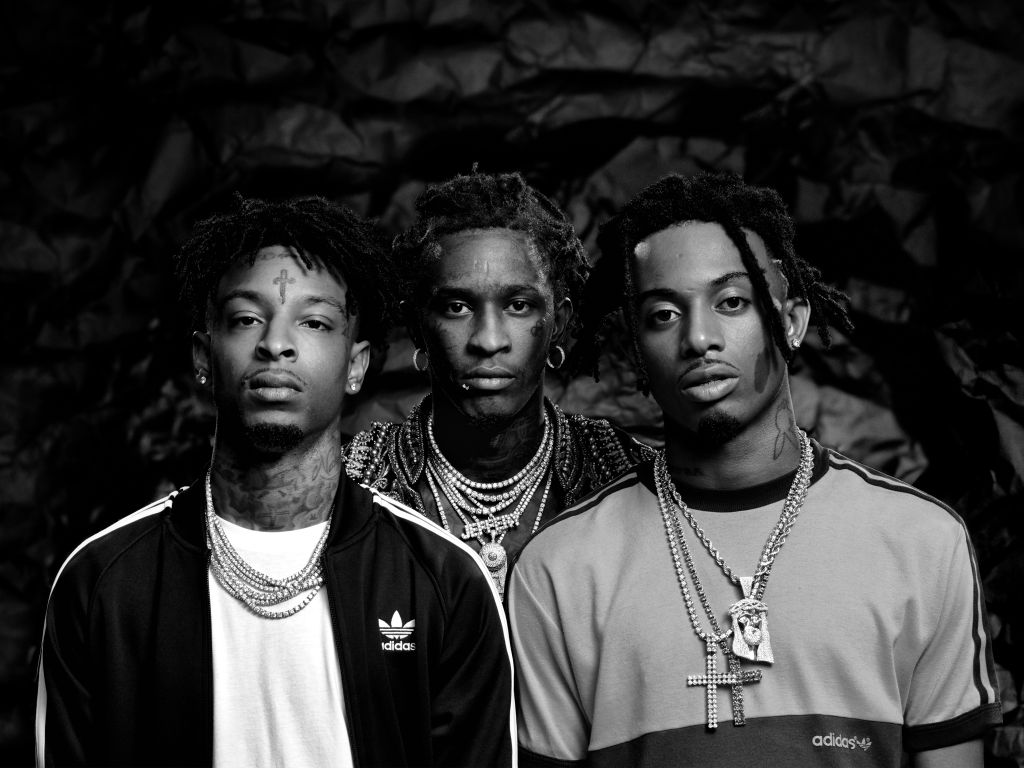 21 Savage, Young Thug, Playboi Carti, 1024x768 HD, iMac