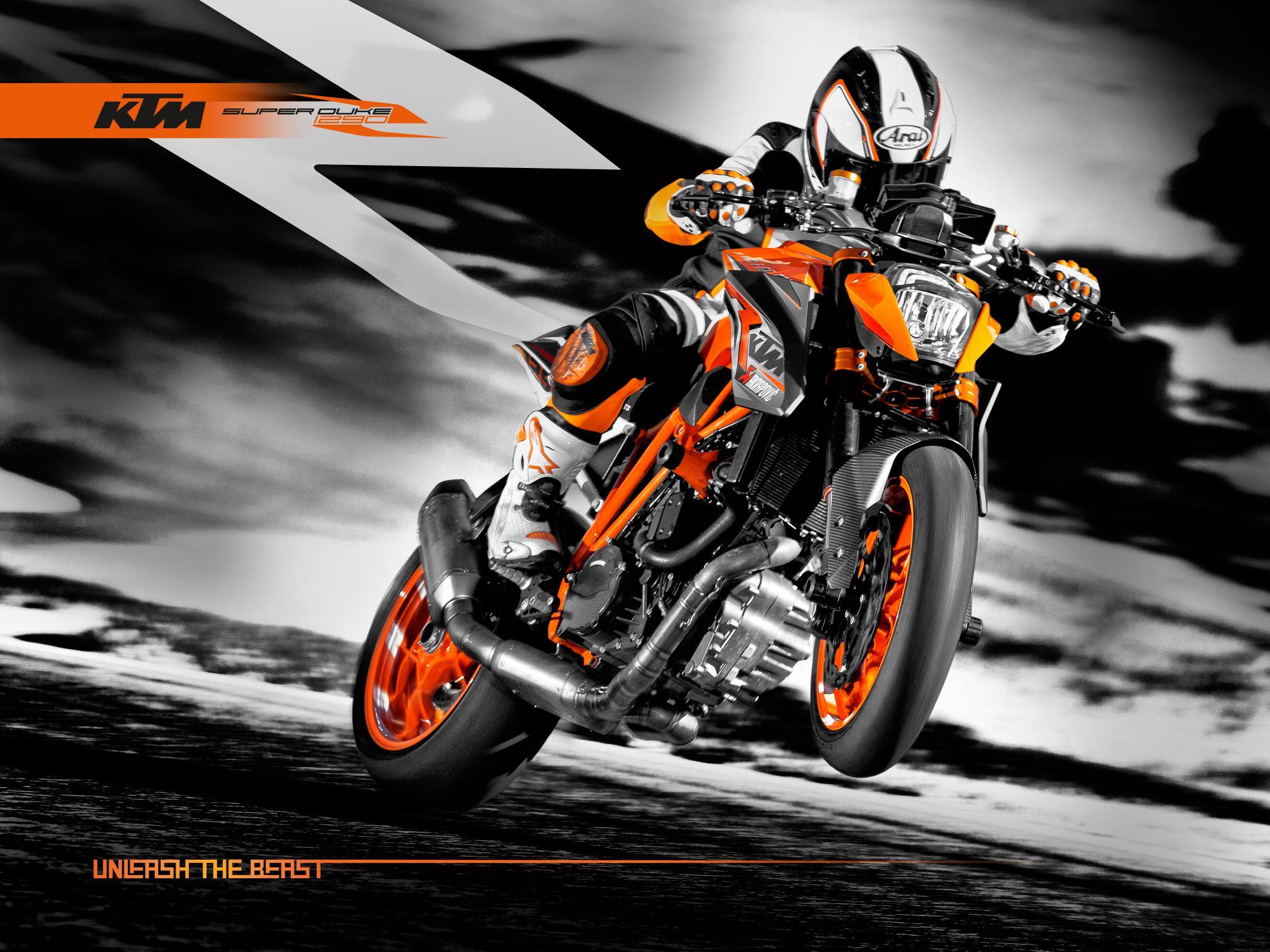 KTM Super Duke moto arancione, 2048x1536 alta risoluzione, iMac