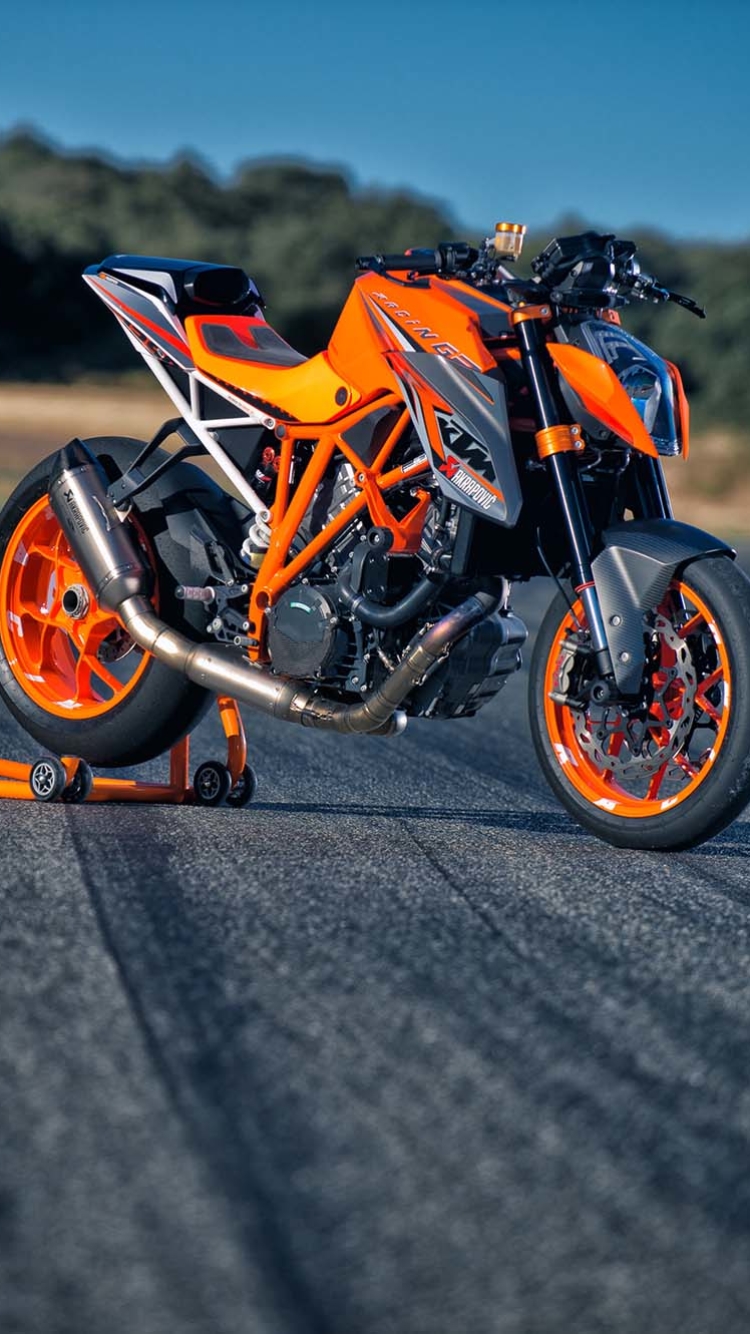 Moto KTM arancione nera, 750x1334 Full HD Verticale, Smartphone