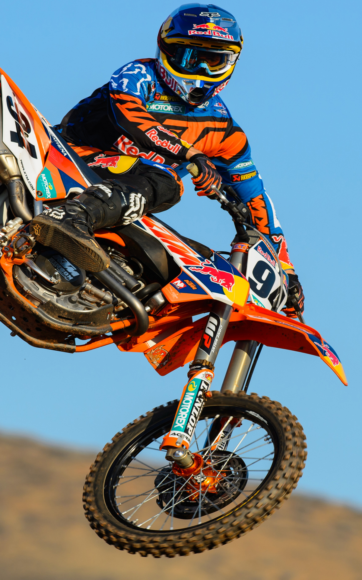 Moto KTM motocross salto, 1200x1920 Verticale, OnePlus