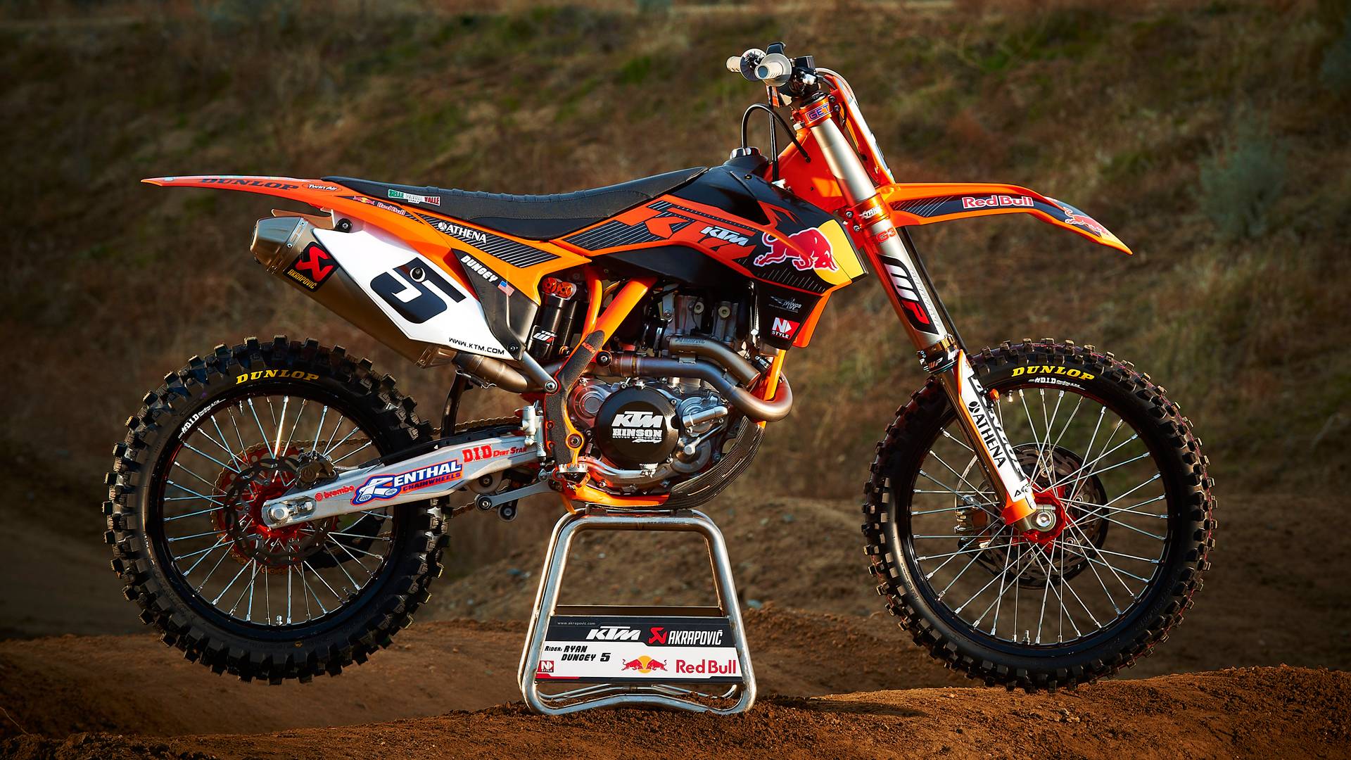 Moto KTM motocross arancione, 1920x1080 Full HD 1080p, Desktop