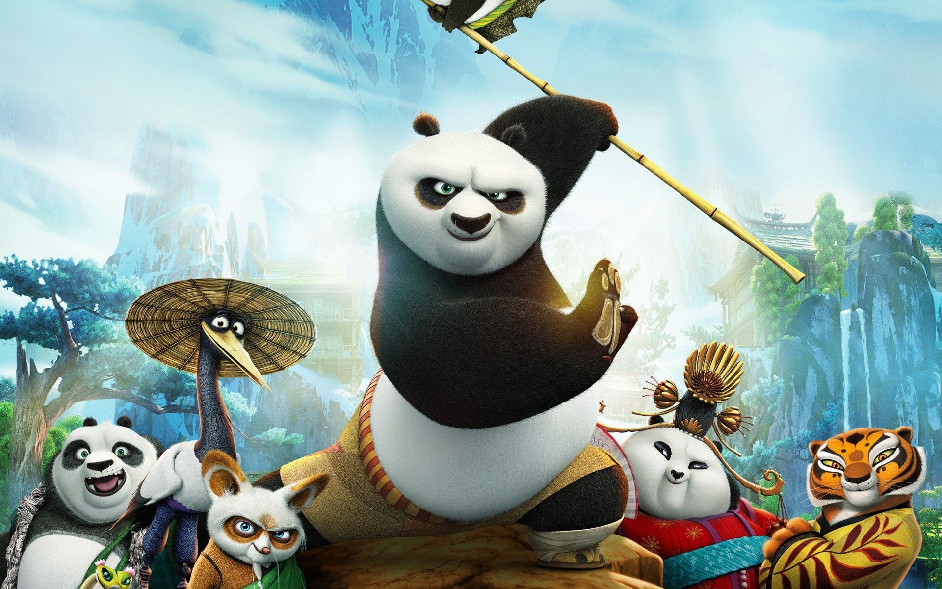 Kung Fu Panda personaggi animati, 1920x1200 WUXGA, iMac