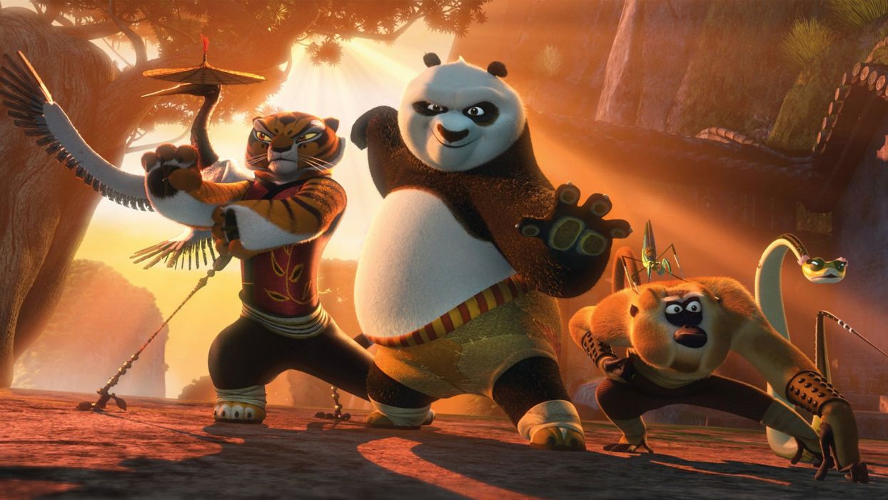 Kung Fu Panda personaggi animati, 1244x700 HD, Desktop