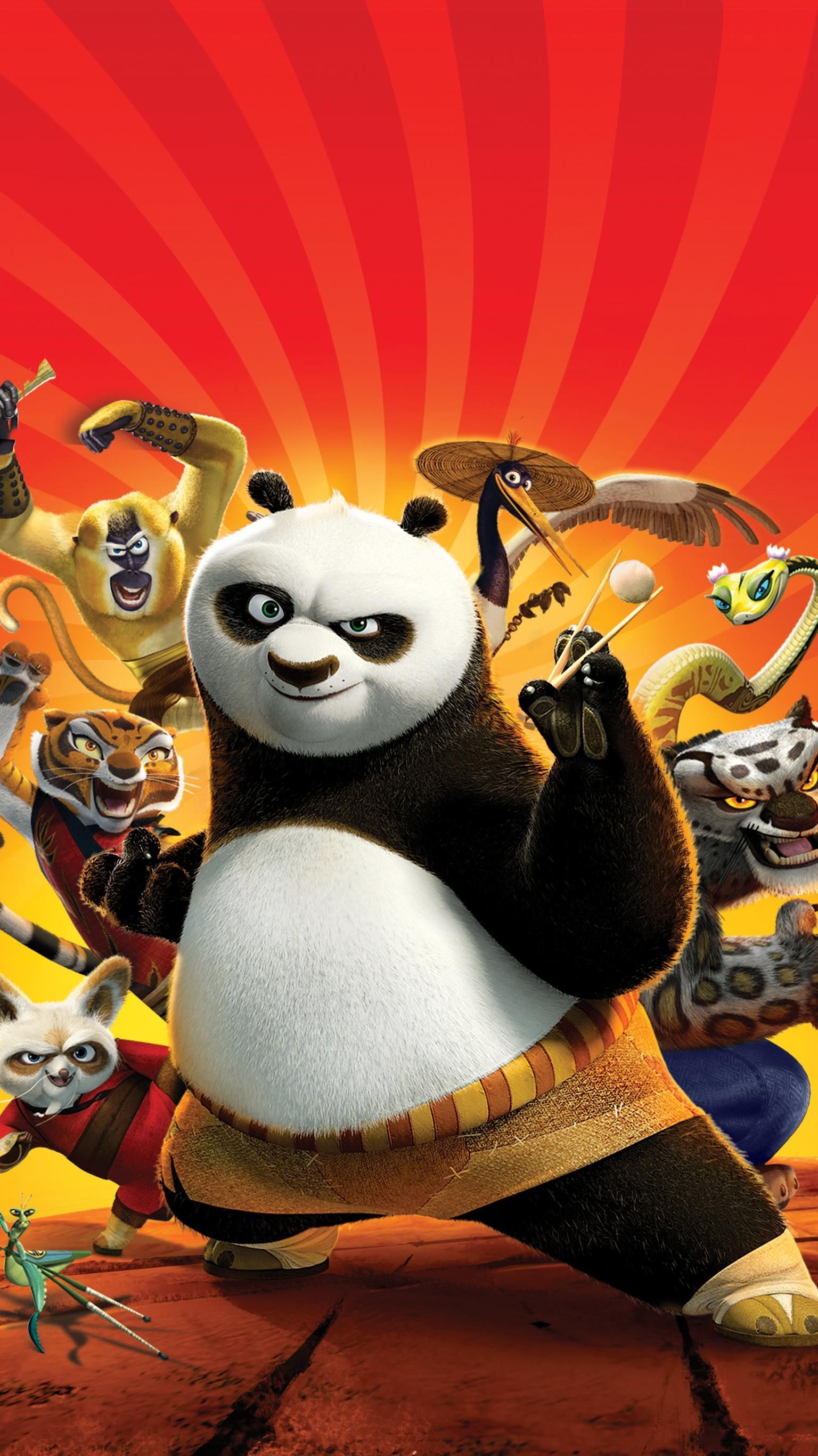 Kung Fu Panda personaggi film, 1536x2732 Full HD Verticale, Smartphone